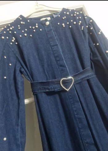 Fera inci Detay Kot Elbise (koyu mavi) Beden:36/38 - Görsel 5