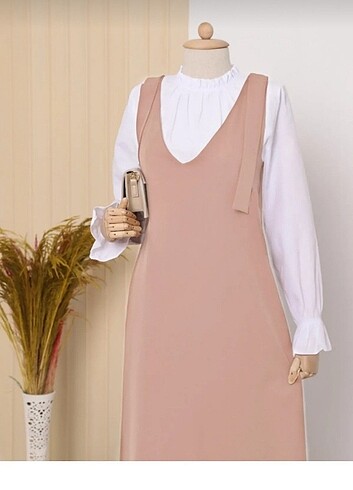  Omuzları Bağlamalı Uzun Jile - Görsel 2