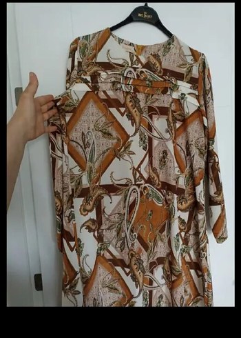 Bohem Tarz Uzun Batik Desenli 2'li Takım - Görsel 3