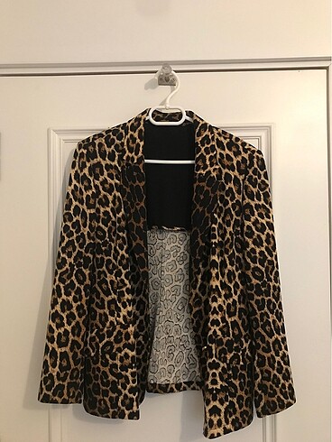 Leopar Vatkalı Blazer