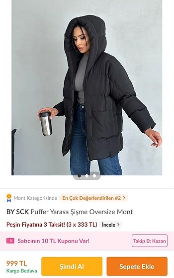 l Beden Şişme mont