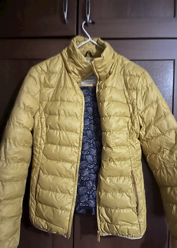 Sarı Fermuarlı Kadın Ceket - Görsel 2