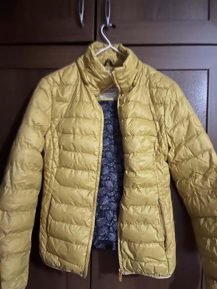 Sarı Fermuarlı Kadın Ceket - Görsel 2