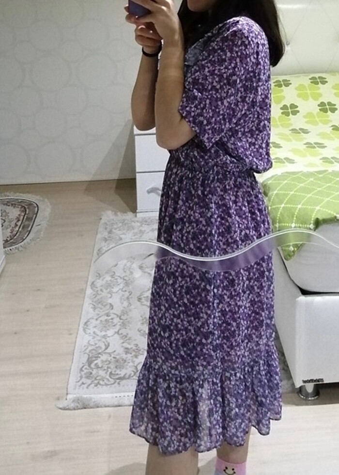 Çiçek desenli elbise - Görsel 2