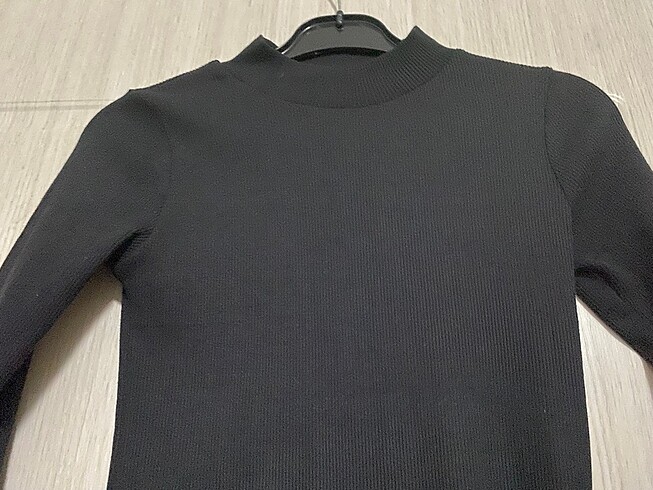 Siyah Triko elbise - Görsel 5