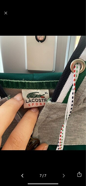 xl Beden gri Renk Lacoste Hırka