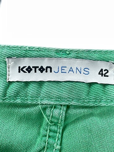 42 Beden yeşil Renk Koton Mini Şort %70 İndirimli.