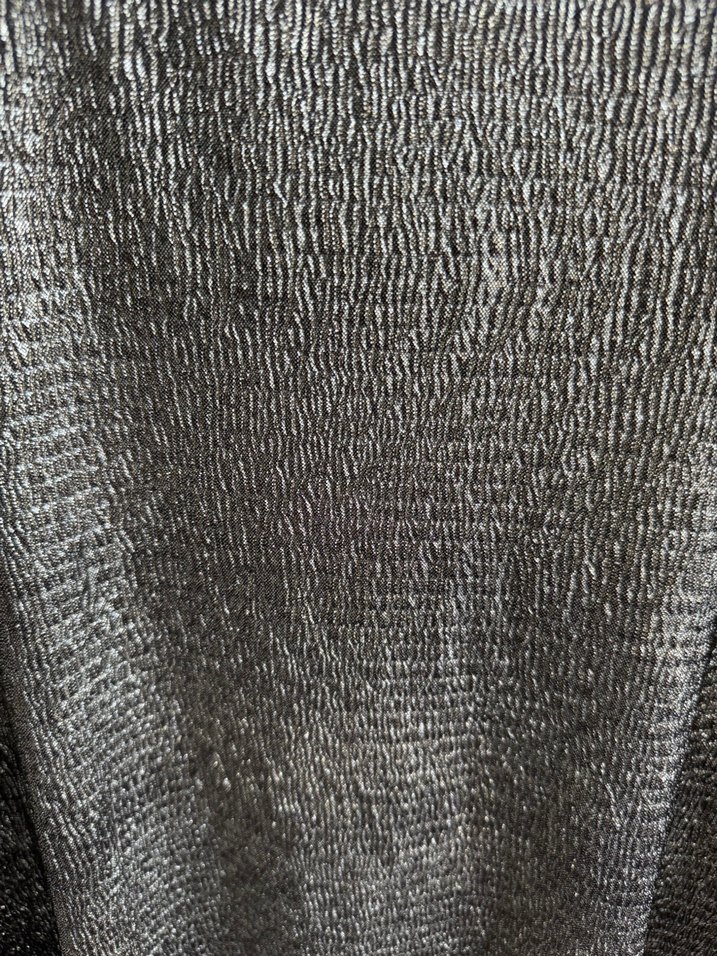 Gri Yılan Desenli Pilili Uzun Etek - Görsel 2