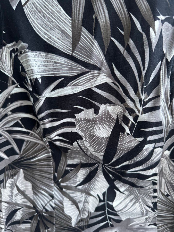 Drapeli Desenli Kolsuz Mini Kalem Elbise - Görsel 2