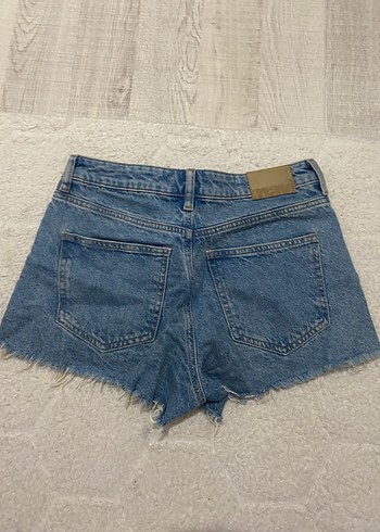 Sokak Stili Fitilli Mini Denim Şort - Görsel 2