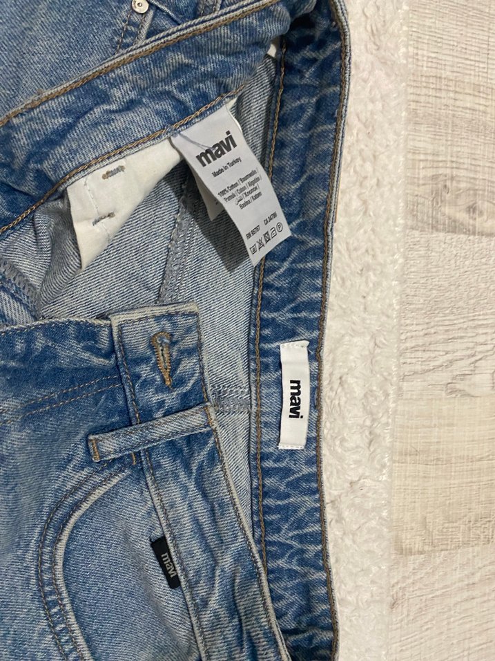 Sokak Stili Fitilli Mini Denim Şort - Görsel 3