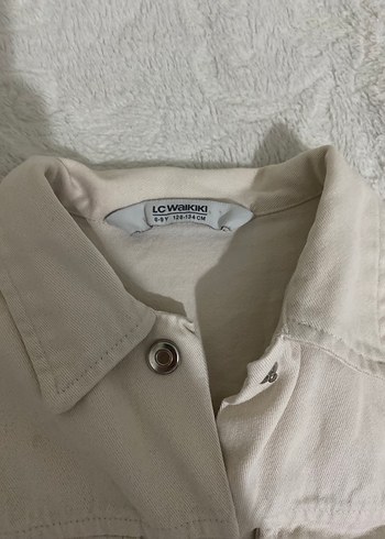 Düğmeli Bej Uzun Kollu çocuk Gömlek - Görsel 3