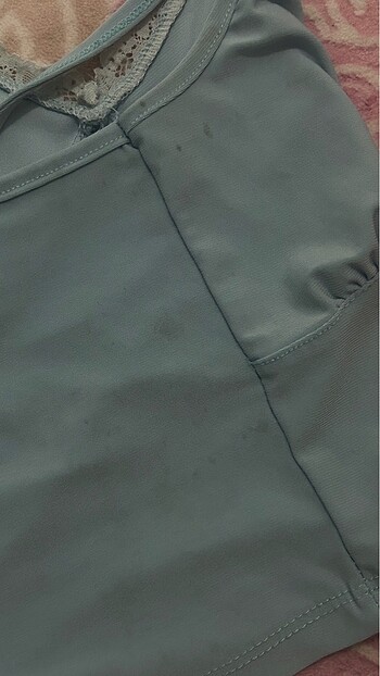 xs Beden Açık mavi crop