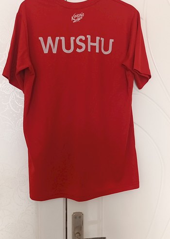 KİMONO marka Kırmızı WUSHU Baskılı Erkek Tişört