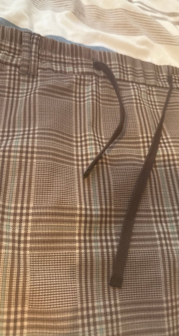 Kadın Bol Kesim Ekose Mini Etek - Görsel 2