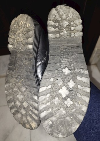 inci marka siyah deri yarım bot 40 numara - Görsel 4