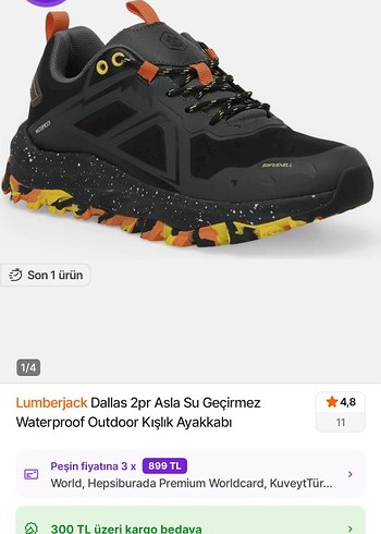 Lummarjeck water prof  Erkek Outdoor Ayakkabı - Görsel 2