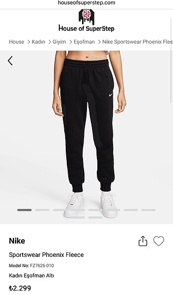 xs Beden siyah Renk Nike Eşofman Altı