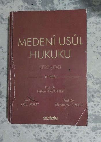 Medenî Usûl Hukuku Ders Kitabı 10. Baskı