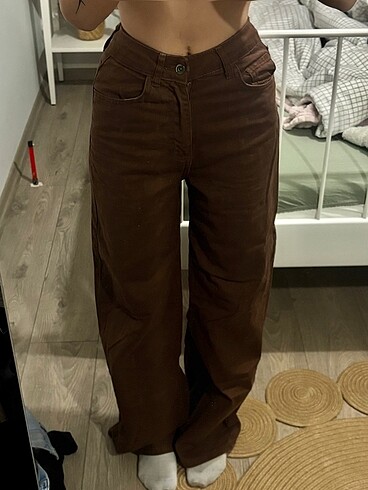 Kahverengi Bol Pantolon