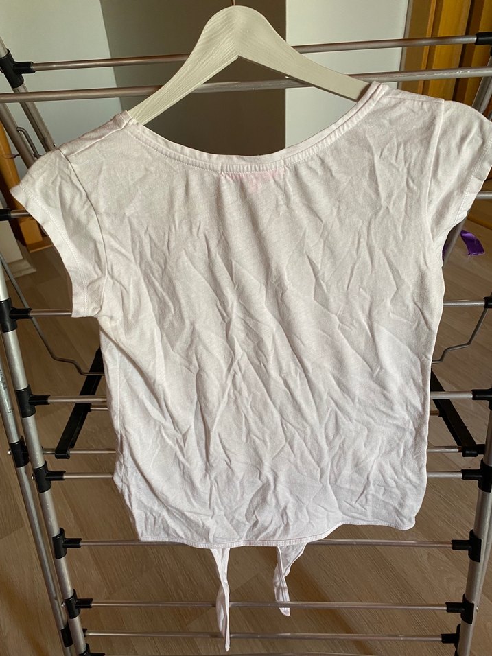 Beyaz Kısa Kollu Hamile Tişörtü - Görsel 3