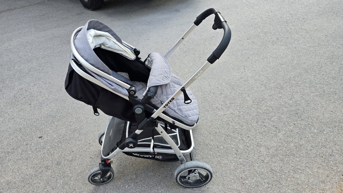Gri Bebek Arabası Yoyko City Travel Sistem - Görsel 2