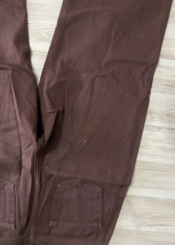 Diğer Kahverengi Midi Kadın Jean Pantolon