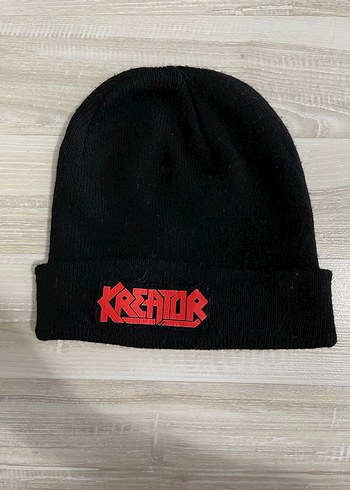 Siyah KREATOR Nakışlı Kadın Bere