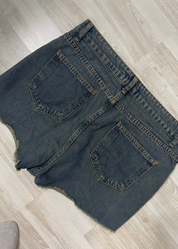 Mavi Kot Şort - Görsel 2