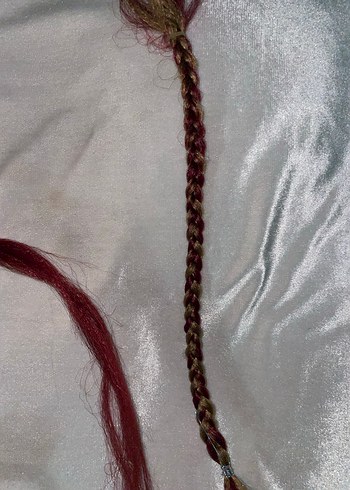 Bordo Bohem Püsküllü Saç Aksesuarı - Görsel 4