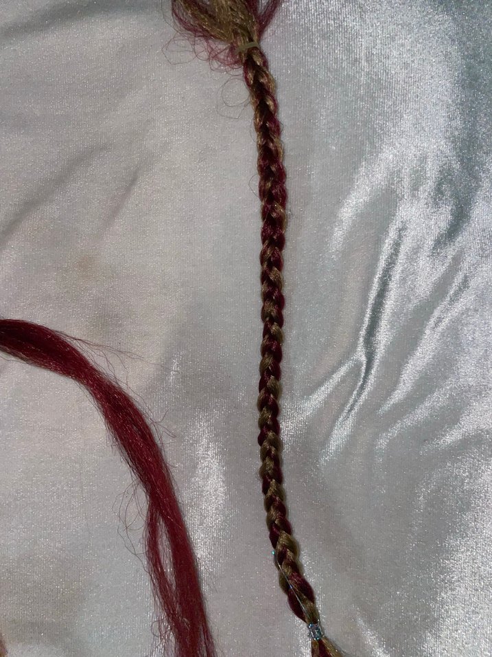 Bordo Bohem Püsküllü Saç Aksesuarı - Görsel 4