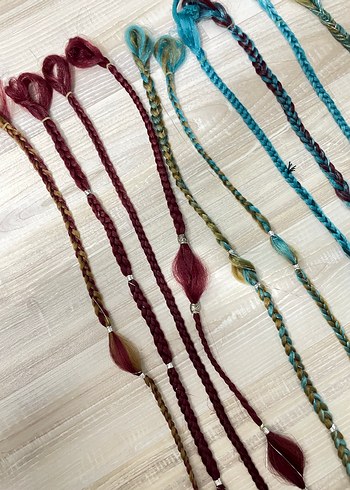 Renkli Bohem rasta örgüler - Görsel 5