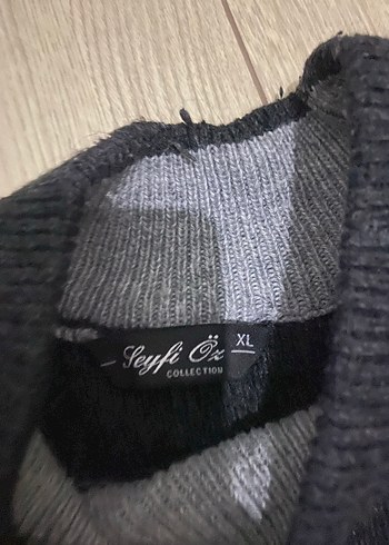 xl Beden Gri unisex Yün Kazak, Bisiklet Yaka, İnce Örgü