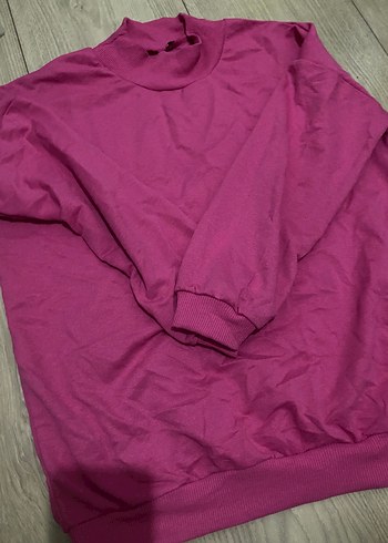 s Beden Kadın Pembe Basic Sweatshirt