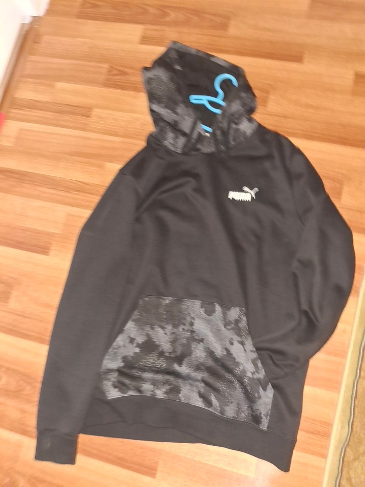 Puma Siyah Kapüşonlu Erkek Sweatshirt - Görsel 2