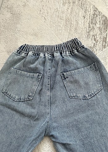 Gri Regular Fit kız çocuk Denim Pantolon - Görsel 3