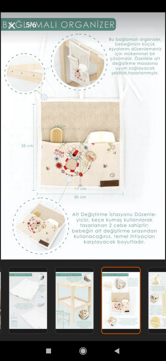 Bej 3 Parça Bebek Bakım Seti - Görsel 4