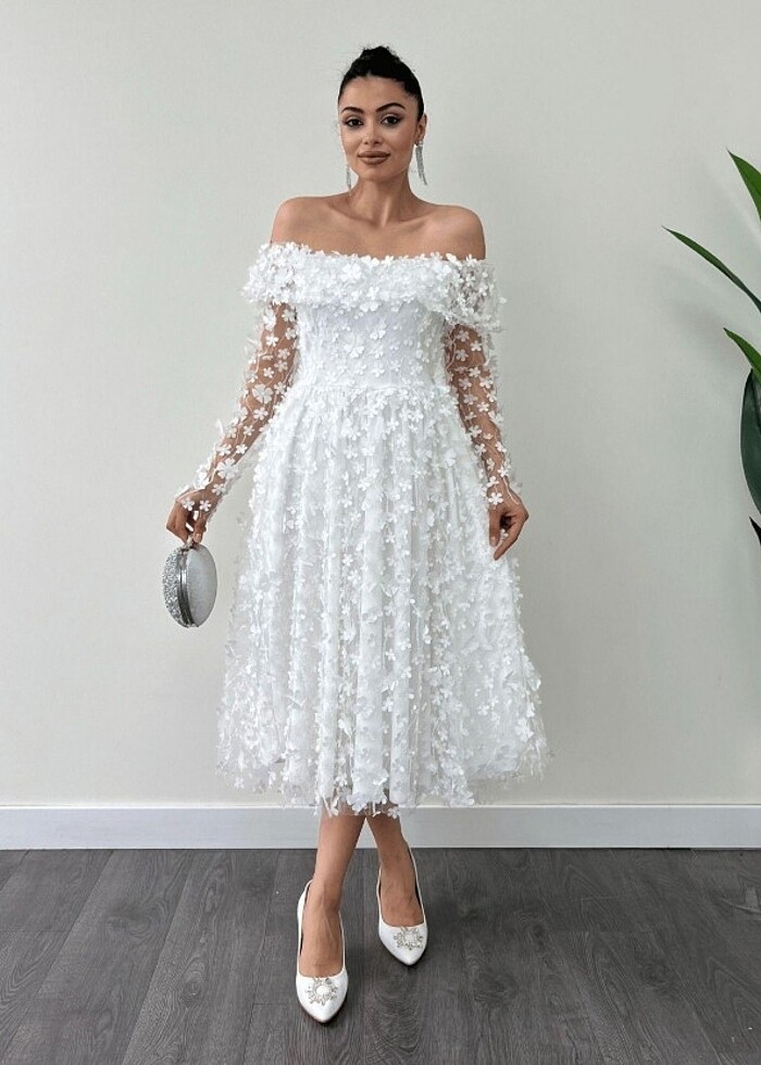 Beyaz elbise - Görsel 2