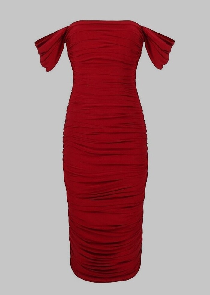 Kırmızı elbise  - Görsel 2