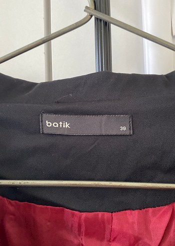 s Beden Kadın Siyah Düğmeli Midi Blazer Ceket