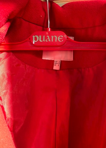 Kırmızı Fermuarlı Kaban - Görsel 2