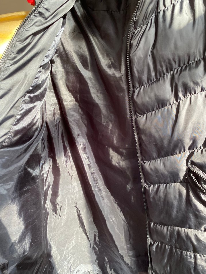 Kürk Detaylı Siyah Midi Kadın Yelek - Görsel 3