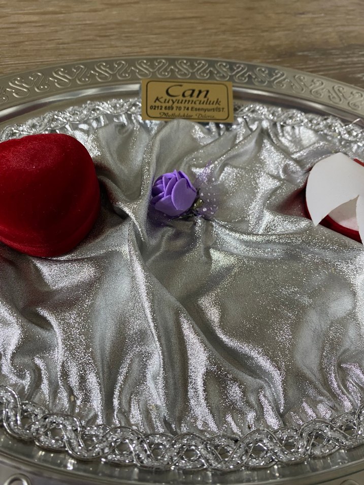 Dantel İşlemeli Beyaz Parlak Gelin Broşu - Görsel 3