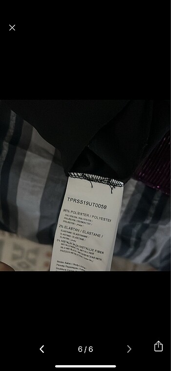 Simli mor trendyol kısa elbise kadın - Görsel 6