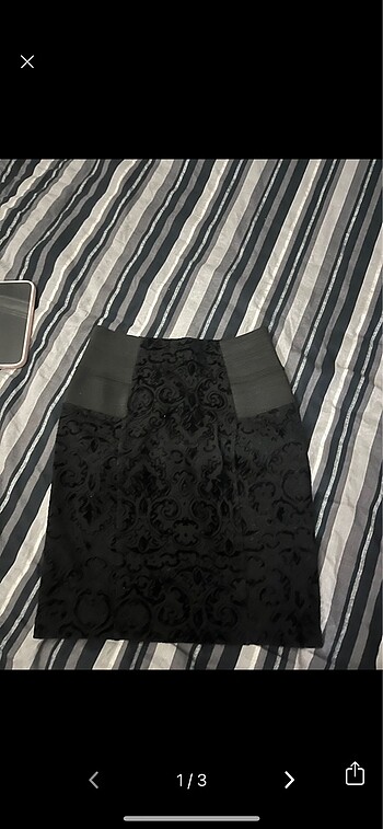 BERSHKA kadife etek - Görsel 2