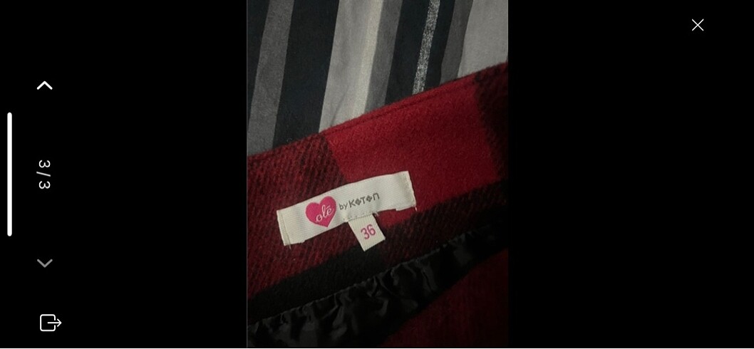 Koton kışlık etek - Görsel 3