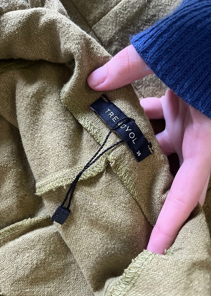 Trendyolmilla yeşil elbise - Görsel 3