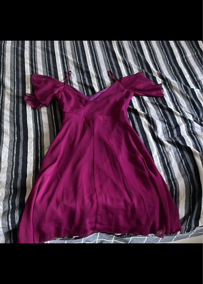 Trendyol mor elbise - Görsel 2