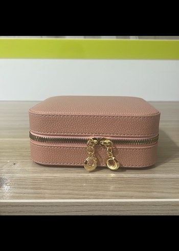 Beden Renk Pastel Pembe Takı Organizer Kutusu