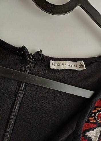 s Beden Bershka işlemeli şort tulum